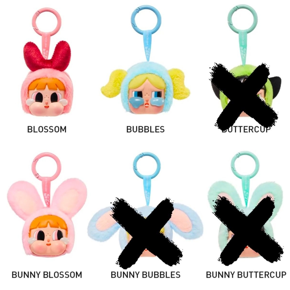 CRYBABY x Powerpuff Girls - Vinyl Face Plush - Bunny Blossom